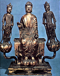 Amida Buddha z období Nara.
